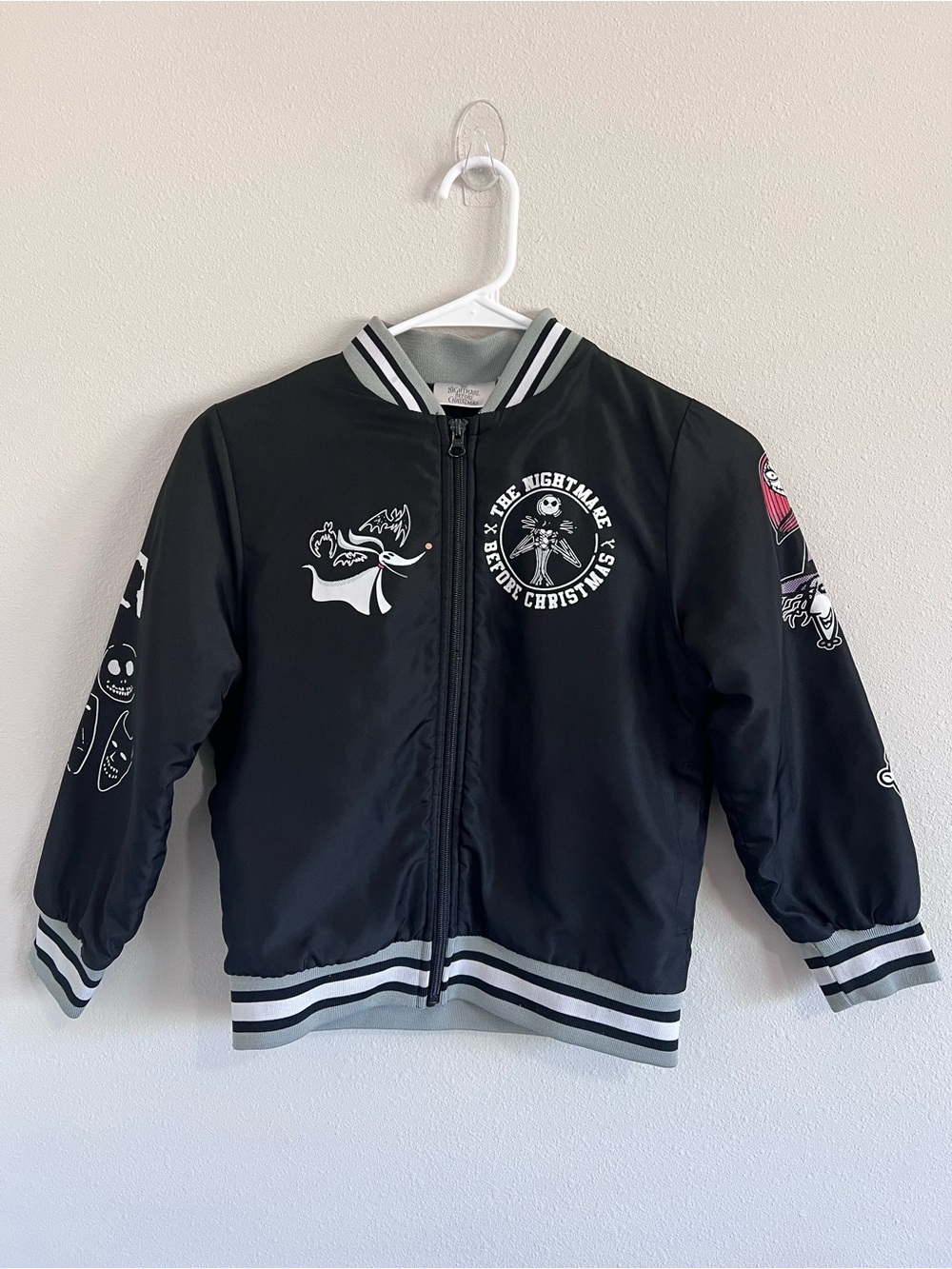Disney Black The Nightmare Before Christmas Kids Bomber Jacket